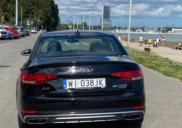 Audi A4 cena 115500 przebieg: 91150, rok produkcji 2019 z Gdynia małe 277